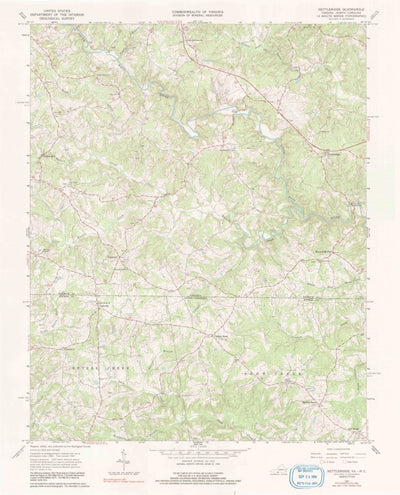 United States Geological Survey Nettleridge, VA-NC (1967, 24000-Scale) digital map