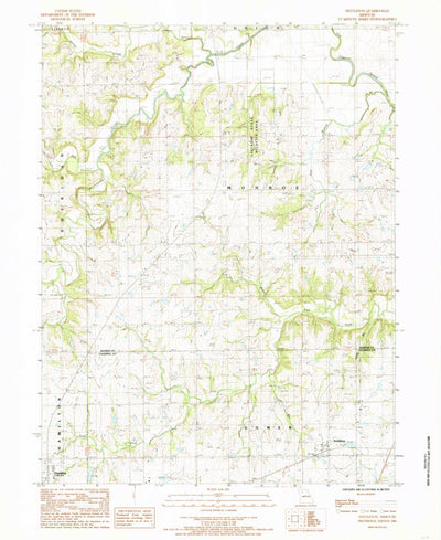 United States Geological Survey Nettleton, MO (1984, 24000-Scale) digital map