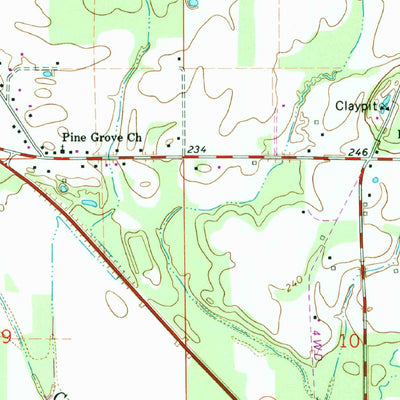 United States Geological Survey Nettleton, MS (1992, 24000-Scale) digital map