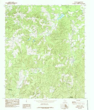 United States Geological Survey Neuville, TX (1984, 24000-Scale) digital map