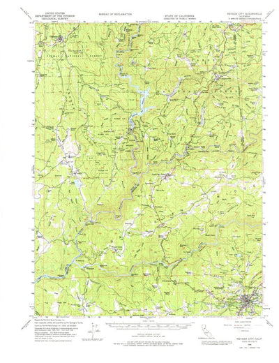 United States Geological Survey Nevada City, CA (1948, 62500-Scale) digital map