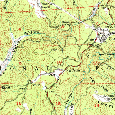 United States Geological Survey Nevada City, CA (1948, 62500-Scale) digital map