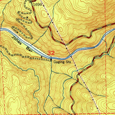 United States Geological Survey Nevada City, CA (1950, 24000-Scale) digital map