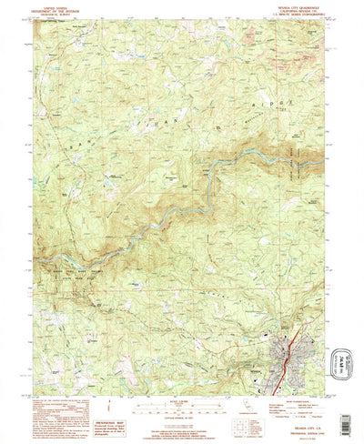 United States Geological Survey Nevada City, CA (1995, 24000-Scale) digital map