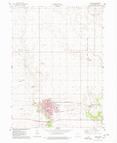 United States Geological Survey Nevada, IA (1975, 24000-Scale) digital map