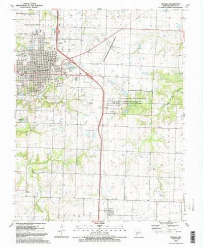 United States Geological Survey Nevada, MO (1991, 24000-Scale) digital map