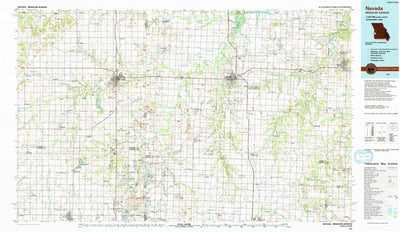 United States Geological Survey Nevada, MO-KS (1991, 100000-Scale) digital map