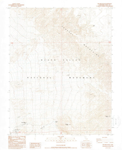 United States Geological Survey Nevares Peak, CA (1988, 24000-Scale) digital map