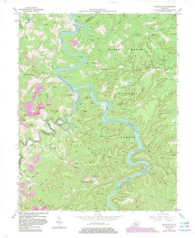 United States Geological Survey Nevelsville, KY (1954, 24000-Scale) digital map
