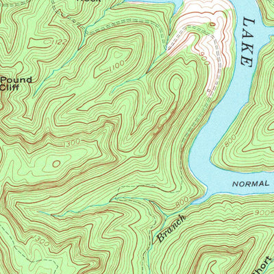 United States Geological Survey Nevelsville, KY (1954, 24000-Scale) digital map