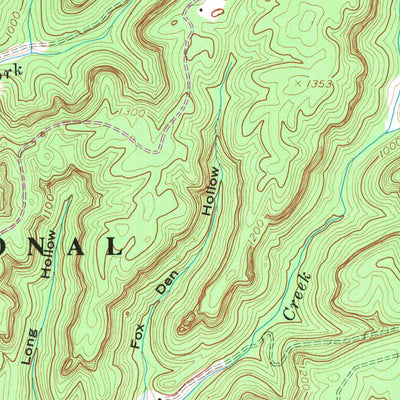 United States Geological Survey Nevelsville, KY (1954, 24000-Scale) digital map