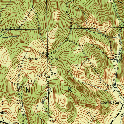 United States Geological Survey Neversink, NY (1944, 62500-Scale) digital map