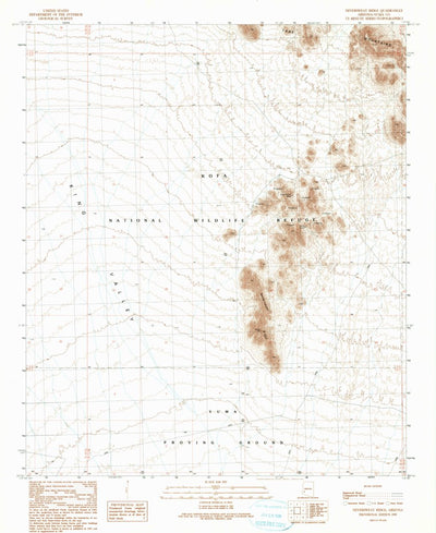 United States Geological Survey Neversweat Ridge, AZ (1990, 24000-Scale) digital map