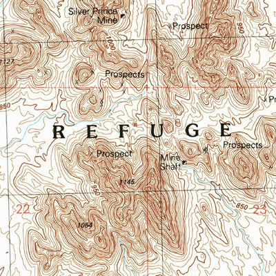 United States Geological Survey Neversweat Ridge, AZ (1990, 24000-Scale) digital map