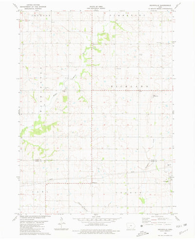 United States Geological Survey Nevinville, IA (1980, 24000-Scale) digital map