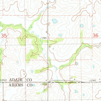 United States Geological Survey Nevinville, IA (1980, 24000-Scale) digital map