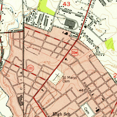 United States Geological Survey New Albany, IN-KY (1950, 24000-Scale) digital map