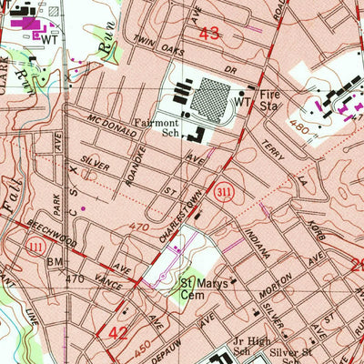 United States Geological Survey New Albany, IN-KY (1982, 24000-Scale) digital map