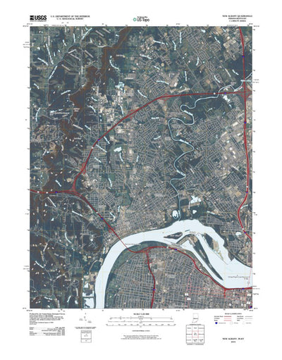 United States Geological Survey New Albany, IN-KY (2010, 24000-Scale) digital map