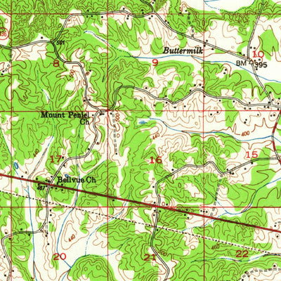 United States Geological Survey New Albany, MS (1949, 62500-Scale) digital map