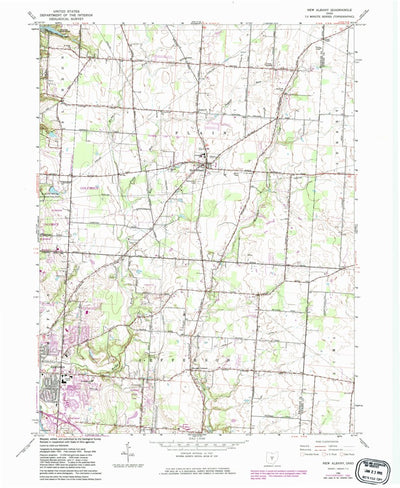 United States Geological Survey New Albany, OH (1966, 24000-Scale) digital map