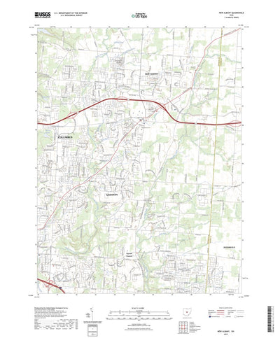 United States Geological Survey New Albany, OH (2023, 24000-Scale) digital map