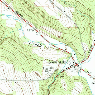 United States Geological Survey New Albion, NY (1963, 24000-Scale) digital map
