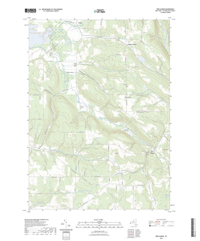 United States Geological Survey New Albion, NY (2023, 24000-Scale) digital map