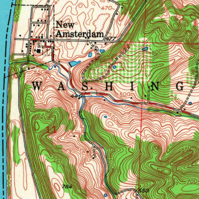 United States Geological Survey New Amsterdam, IN-KY (1950, 24000-Scale) digital map