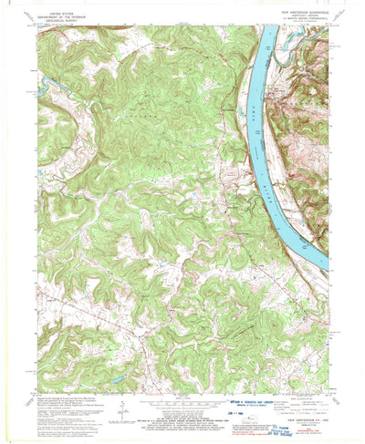 United States Geological Survey New Amsterdam, IN-KY (1970, 24000-Scale) digital map