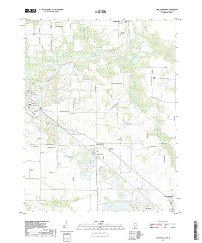 United States Geological Survey New Athens East, IL (2021, 24000-Scale) digital map
