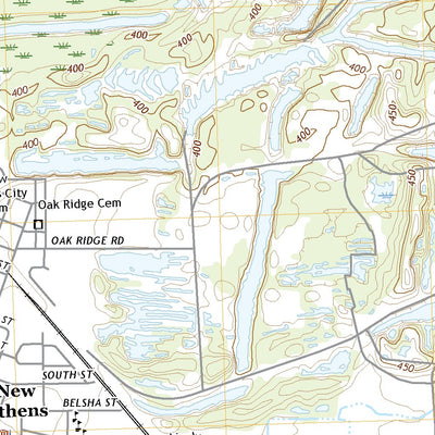 United States Geological Survey New Athens East, IL (2021, 24000-Scale) digital map