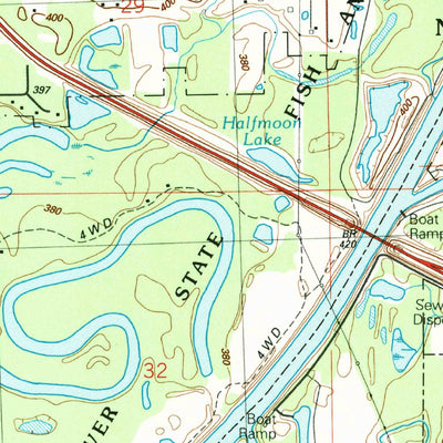 United States Geological Survey New Athens West, IL (1990, 24000-Scale) digital map