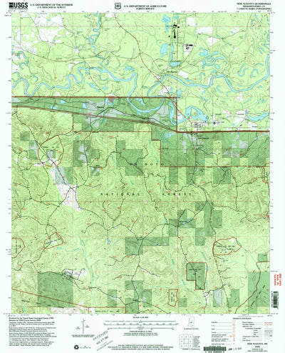 United States Geological Survey New Augusta, MS (2000, 24000-Scale) digital map