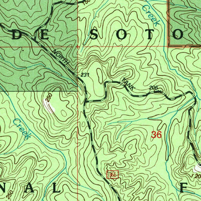 United States Geological Survey New Augusta, MS (2000, 24000-Scale) digital map