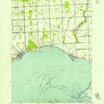 United States Geological Survey New Baltimore, MI (1952, 24000-Scale) digital map