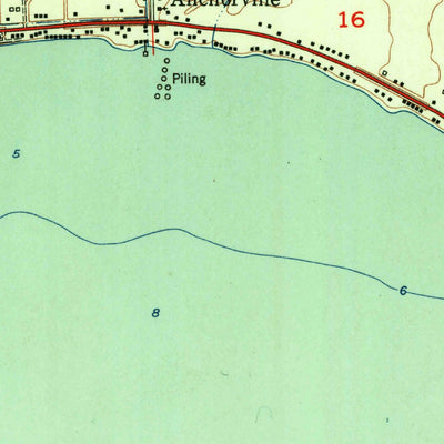 United States Geological Survey New Baltimore, MI (1952, 24000-Scale) digital map