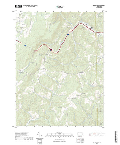 United States Geological Survey New Baltimore, PA (2023, 24000-Scale) digital map