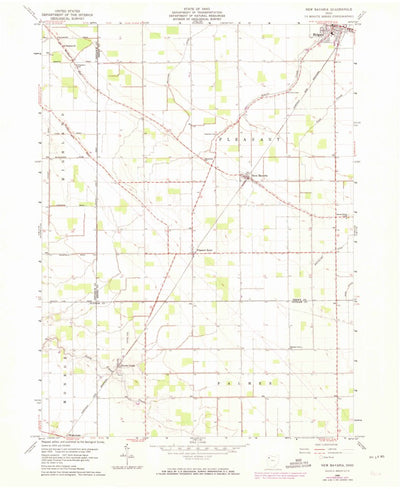 United States Geological Survey New Bavaria, OH (1960, 24000-Scale) digital map