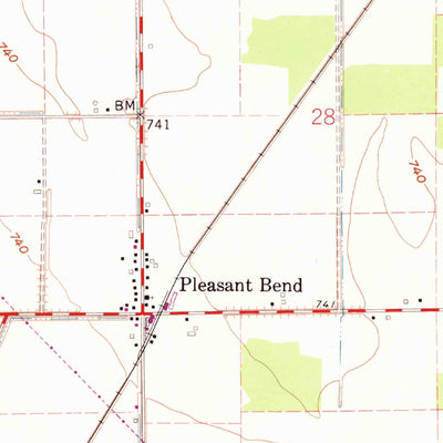 United States Geological Survey New Bavaria, OH (1960, 24000-Scale) digital map