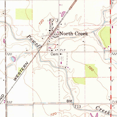 United States Geological Survey New Bavaria, OH (1960, 24000-Scale) digital map