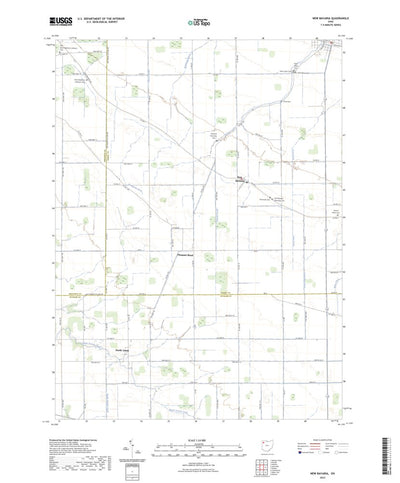 United States Geological Survey New Bavaria, OH (2023, 24000-Scale) digital map