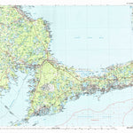 United States Geological Survey New Bedford, MA (1986, 100000-Scale) digital map