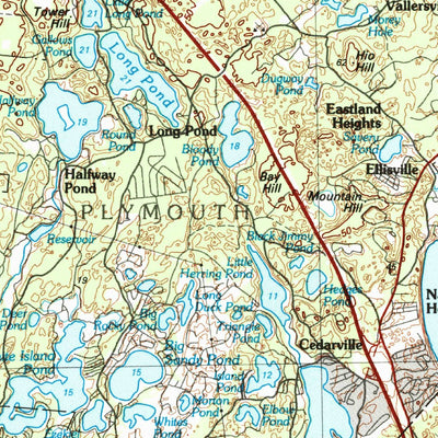 United States Geological Survey New Bedford, MA (1994, 100000-Scale) digital map