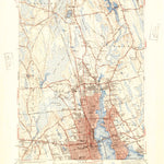 United States Geological Survey New Bedford North, MA (1941, 31680-Scale) digital map