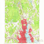 United States Geological Survey New Bedford North, MA (1964, 24000-Scale) digital map