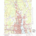 United States Geological Survey New Bedford North, MA (1979, 25000-Scale) digital map