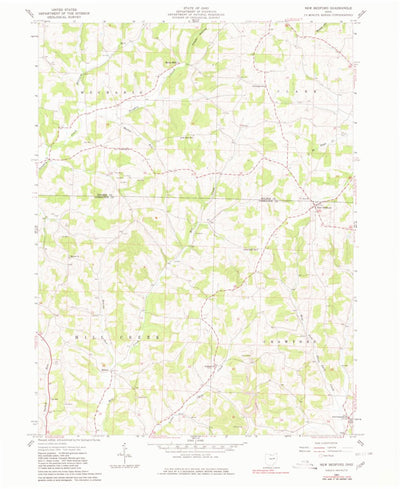 United States Geological Survey New Bedford, OH (1961, 24000-Scale) digital map