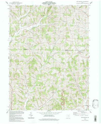 United States Geological Survey New Bedford, OH (1994, 24000-Scale) digital map
