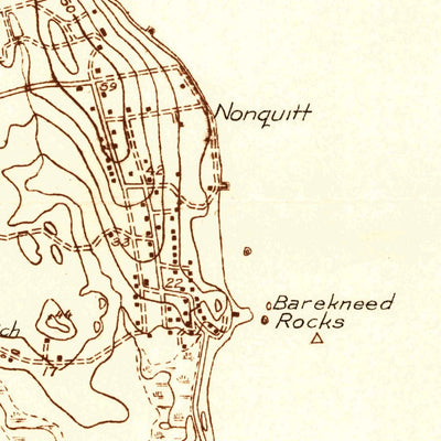 United States Geological Survey New Bedford South, MA (1936, 24000-Scale) digital map